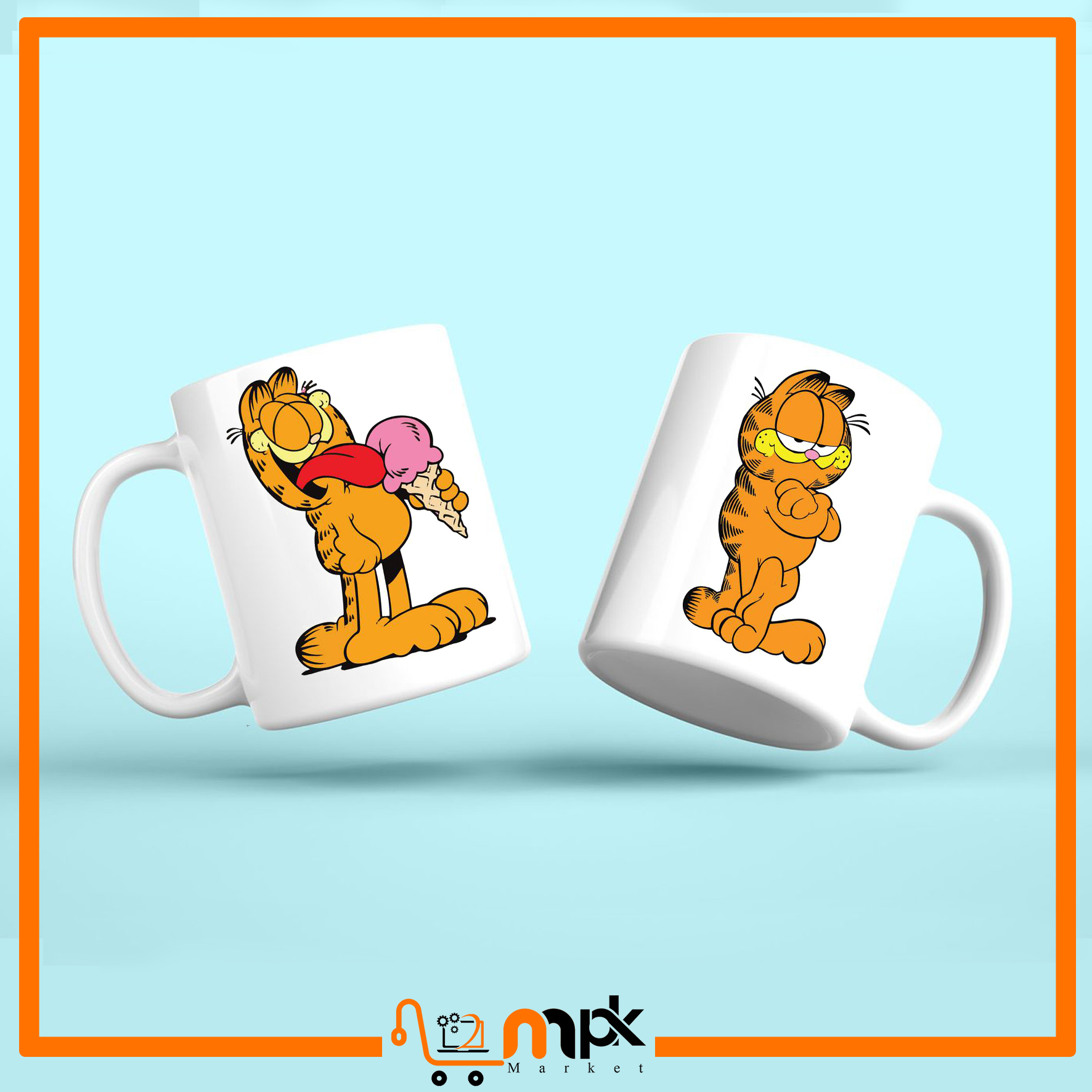 لیوان ماگ طرح گارفیلد کد017