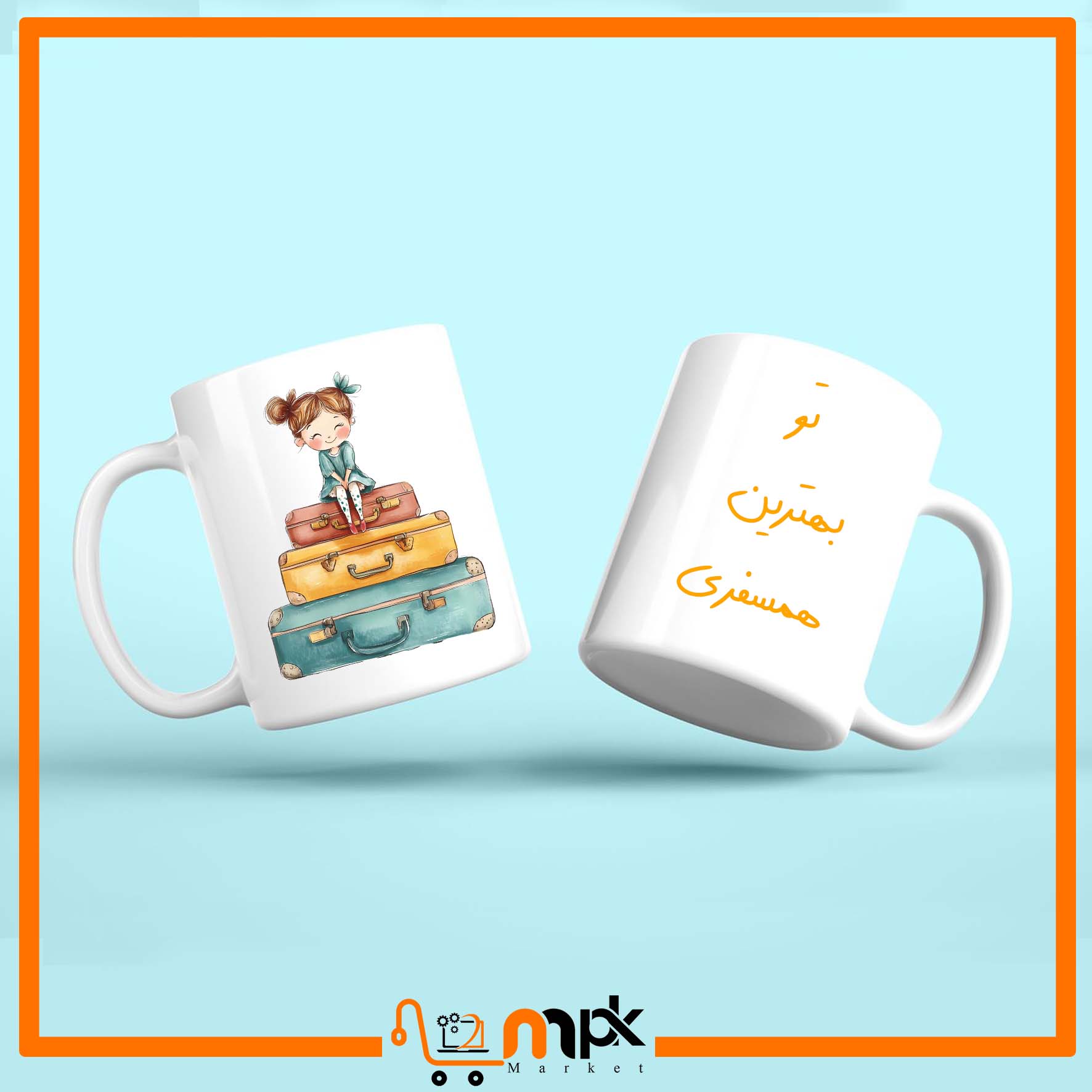 لیوان ماگ طرح دختر بچه کد021