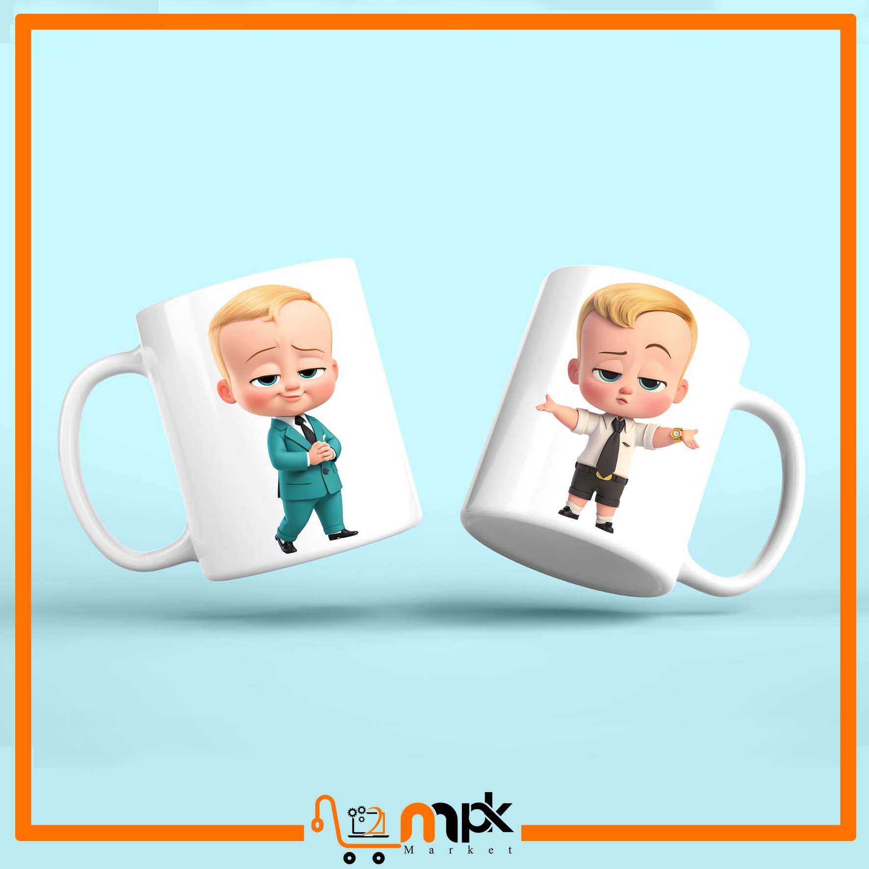 لیوان ماگ طرح بچه رئیس کد022