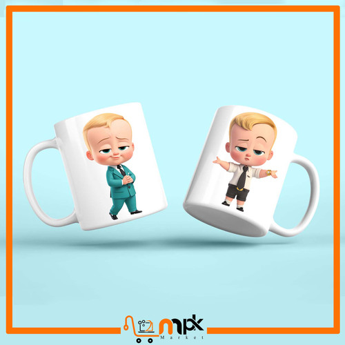 لیوان ماگ طرح بچه رئیس کد022